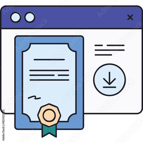 Online Certification Sticker