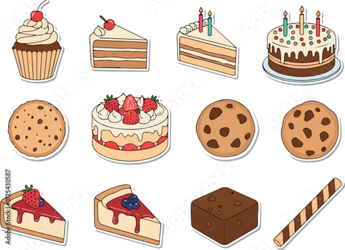 Sweet Treats Delicious Cake, Cookies, and Pastries Collection