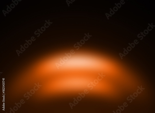 Abstract orange gradient background with light spot for graphic design presentation