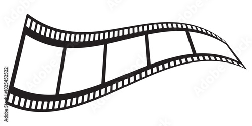 Grunge film strips collection. Old retro cinema movie strip video recording. Vector. Long vector Film strip icon eps 10