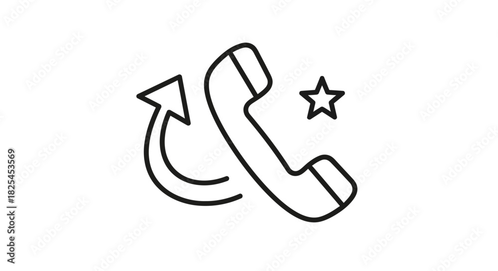 Obraz premium Callback Request Icon