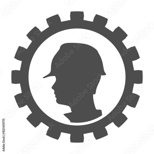 Portrait of man architect inside gear. Confident construction manager wearing hardhat. Successful mature civil engineer. Project management, engineering and safety inspection.