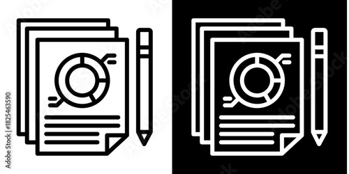 Infography  Icon Set White Style Collection
