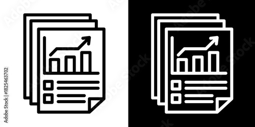 Profits  Icon Set White Style Collection
