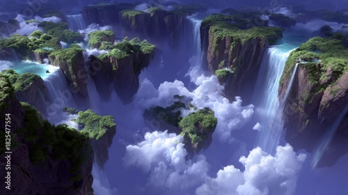 Fototapeta Naklejka Na Ścianę i Meble -  waterfall in plitvice national park croatia