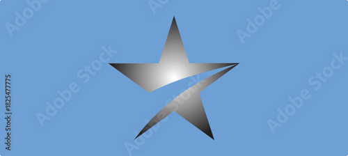 yellow star PNG isolated on transparent background, classic five-point star shape for graphic design and decoration