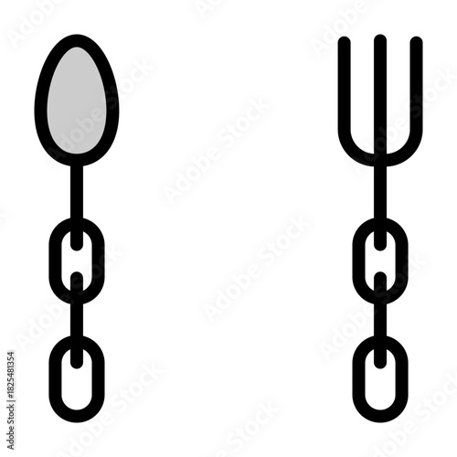 Food Chain Vector Filled Icon Design