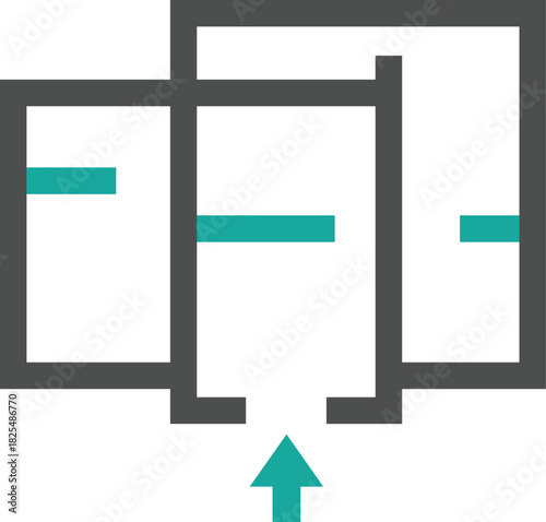 Abstract layout design real estate icon