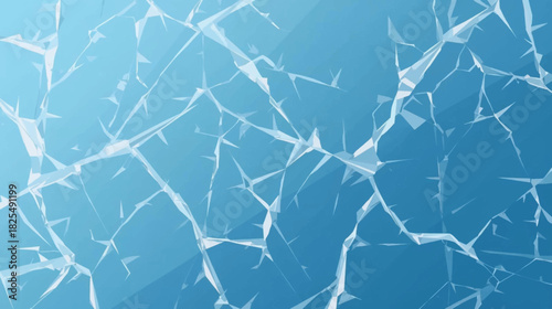 A cool blue background with an abstract cracked ice effect, perfect for winter designs and seasonal illustrations, conveying a sense of coldness.
