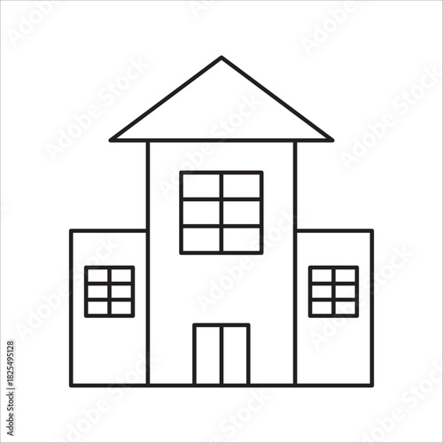 Buildings icon . Included the icons as home, hotel, medical hospital.