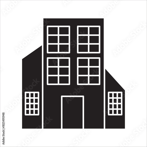 Buildings icon . Included the icons as home, hotel, medical hospital.