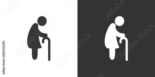 Retirement Insurance icon. Solid glyph series icon