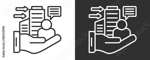 Corporate Culture Icon Set Vector Collection Isolated In Black And White