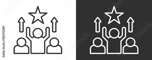 Talent Acquisition Icon Set Vector Collection Isolated In Black And White