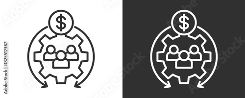 Stakeholder Management Icon Set Vector Collection Isolated In Black And White