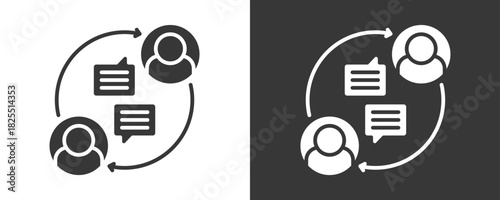 Customer Feedback Icon Set Vector Collection Isolated In Black And White