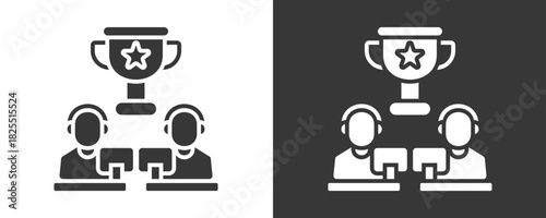 Competition Icon Set Vector Collection Isolated In Black And White