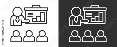 Learning Icon Set Vector Collection Isolated In Black And White