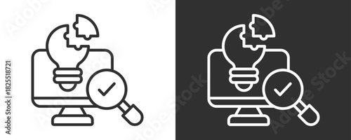 Solution Icon Set Vector Collection Isolated In Black And White