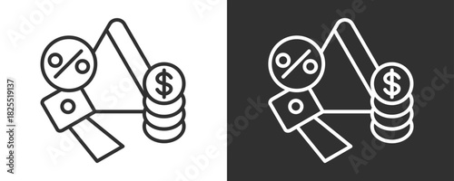 Promotion Icon Set Vector Collection Isolated In Black And White