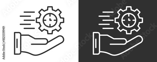 Efficiency Icon Set Vector Collection Isolated In Black And White