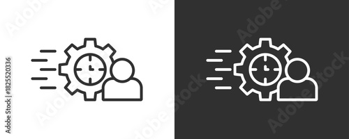 Time Icon Set Vector Collection Isolated In Black And White