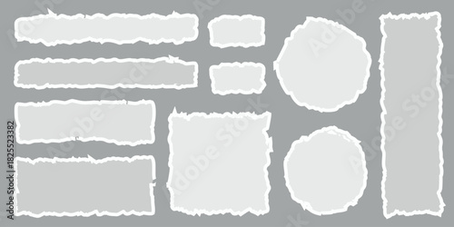 Ripped paper element pack