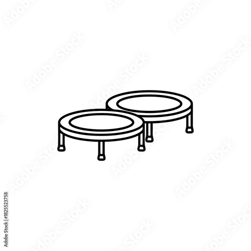 Double the Fun Two Trampolines Ready for Playful Bouncing Joyful Exercise and Outdoor Adventures Perfect for Summer Entertainment and Active Lifestyles