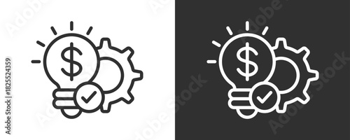 Development Icon Set Vector Collection Isolated In Black And White