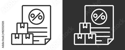 Discount Icon Set Vector Collection Isolated In Black And White