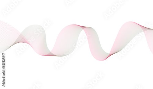 Abstract wave element for design. Digital frequency track equalizer. Stylized line art background.