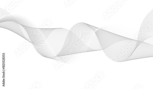 Abstract background with faded line waves. Warped waveform. Vector eps10