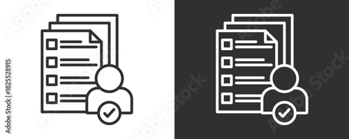 Profiles Icon Set Vector Collection Isolated In Black And White