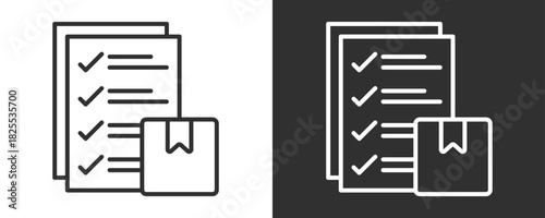 Checklist Icon Set Vector Collection Isolated In Black And White