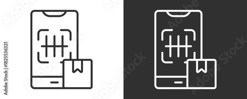 Barcode Scan Icon Set Vector Collection Isolated In Black And White