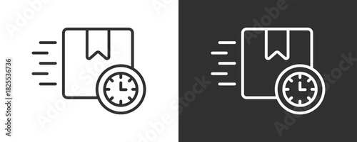 Time Icon Set Vector Collection Isolated In Black And White