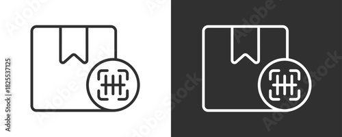 Box Icon Set Vector Collection Isolated In Black And White