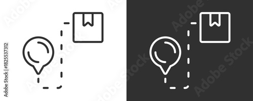 Gps Icon Set Vector Collection Isolated In Black And White