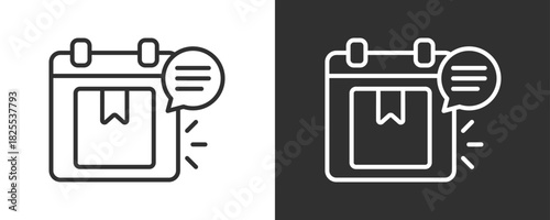 Date Icon Set Vector Collection Isolated In Black And White
