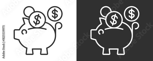 Investment Icon Set Vector Collection Isolated In Black And White