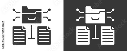 Data Transformation Icon Set Multiple Style Collection