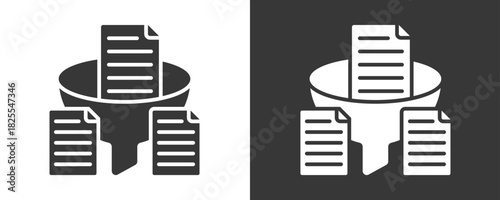 Data Extraction Icon Set Multiple Style Collection