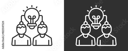 Knowledge Transfer Icon Set Vector Collection Isolated In Black And White