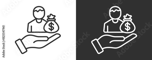 Equity Icon Set Vector Collection Isolated In Black And White