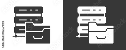 Data Storage Icon Set Multiple Style Collection