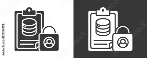 Data Privacy Icon Set Multiple Style Collection