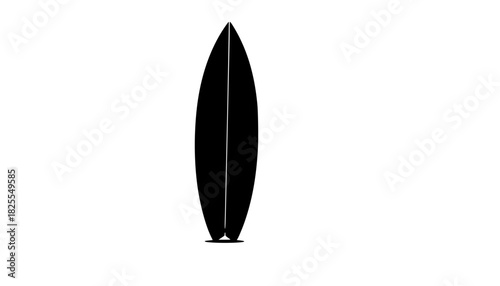 Surfboard icon silhouette, surfboard symbol	