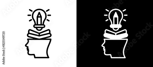 Creative whiteblack icon