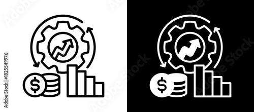 Optimization whiteblack icon