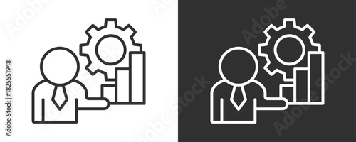 Development Icon Set Vector Collection Isolated In Black And White
